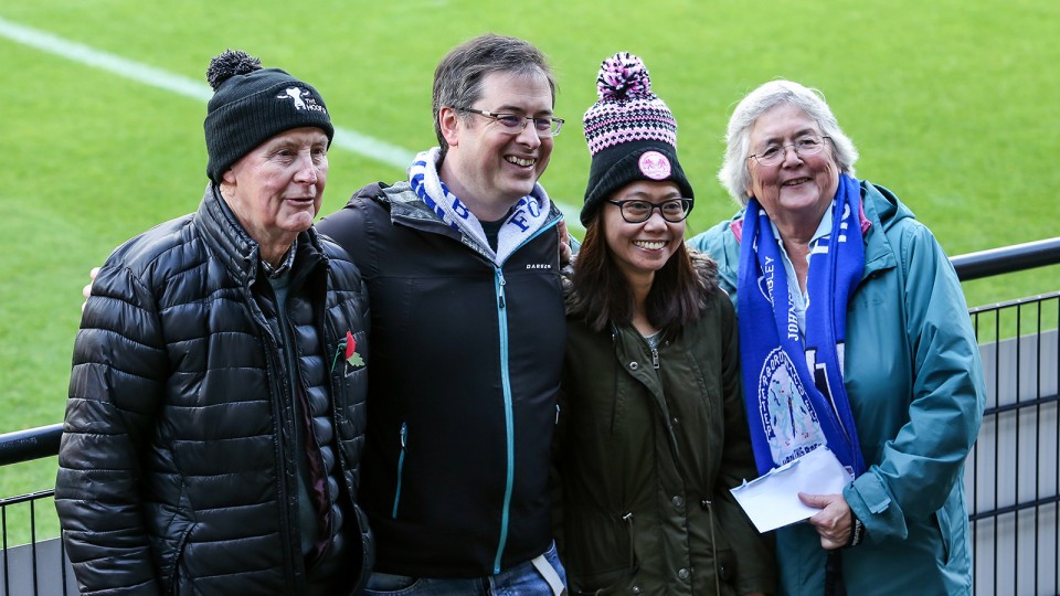 Posh fans at Exeter City