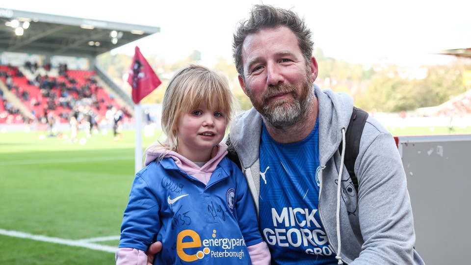 Posh fans at Exeter City