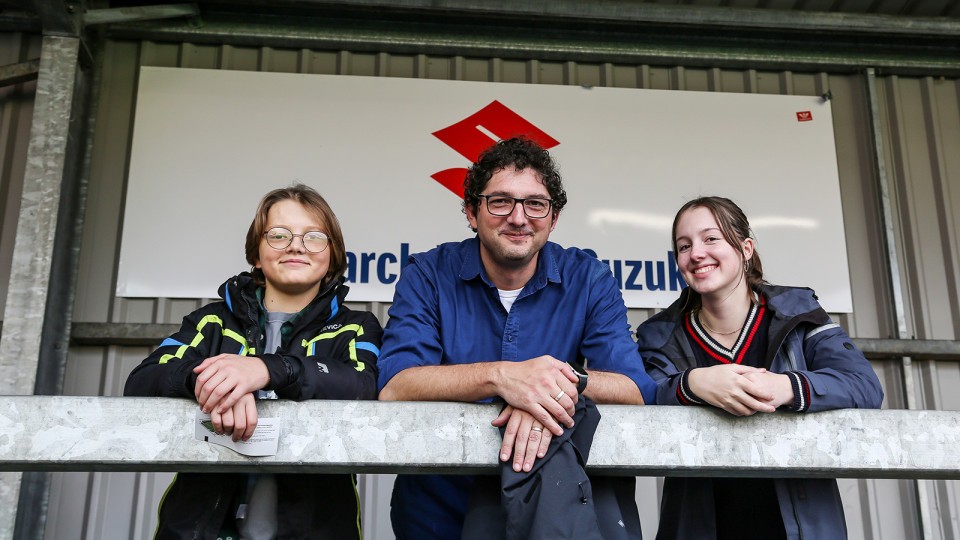 Posh fans at Exeter City