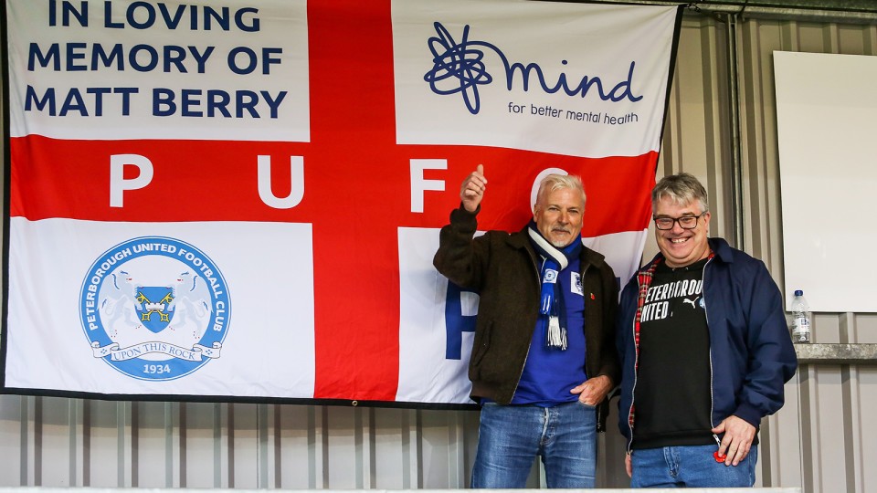 Posh fans at Exeter City
