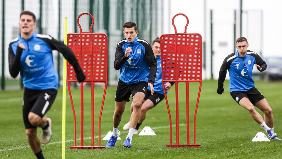 Training Ahead Of Emirates FA Cup First Round