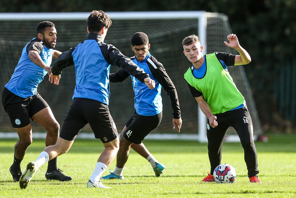 Training Ahead Of Emirates FA Cup First Round