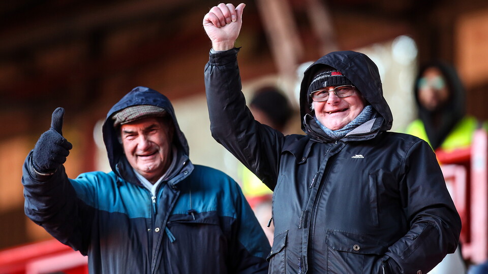 Posh Fans at Charlton Athletic