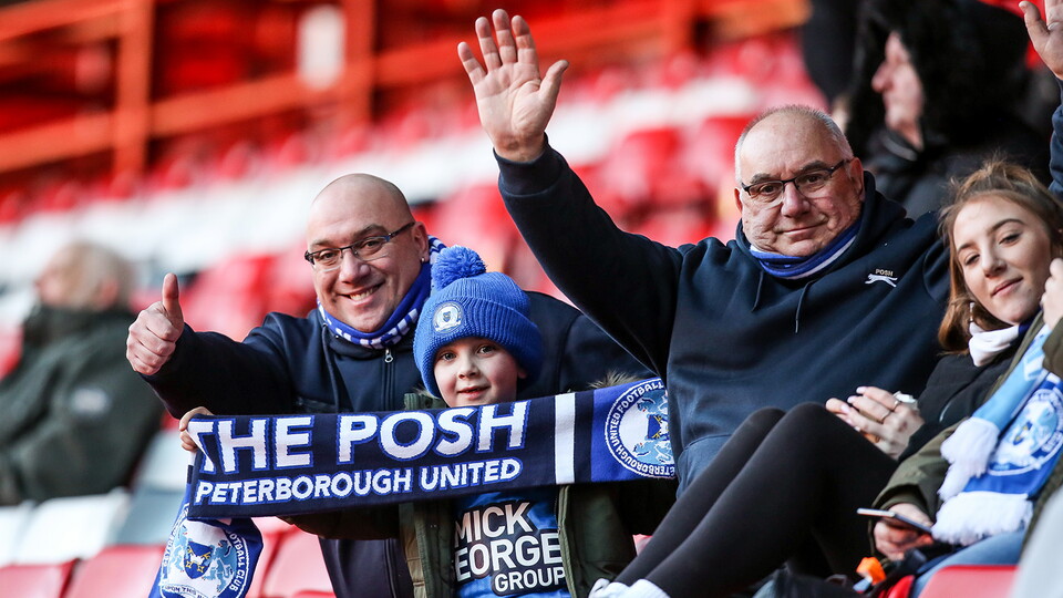 Posh Fans at Charlton Athletic