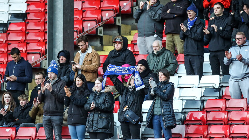 Posh Fans at Charlton Athletic
