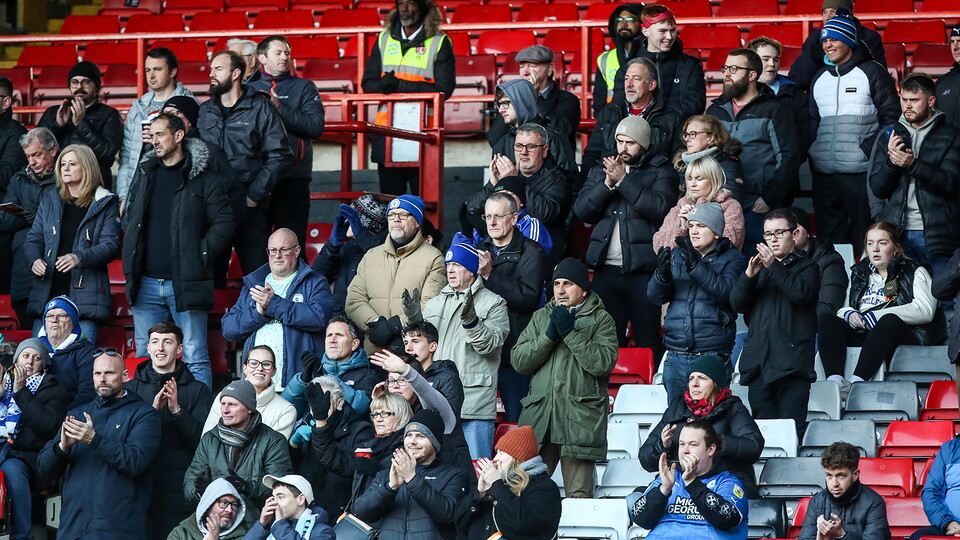 Posh Fans at Charlton Athletic
