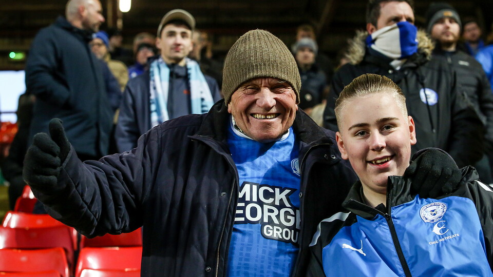 Posh Fans at Charlton Athletic
