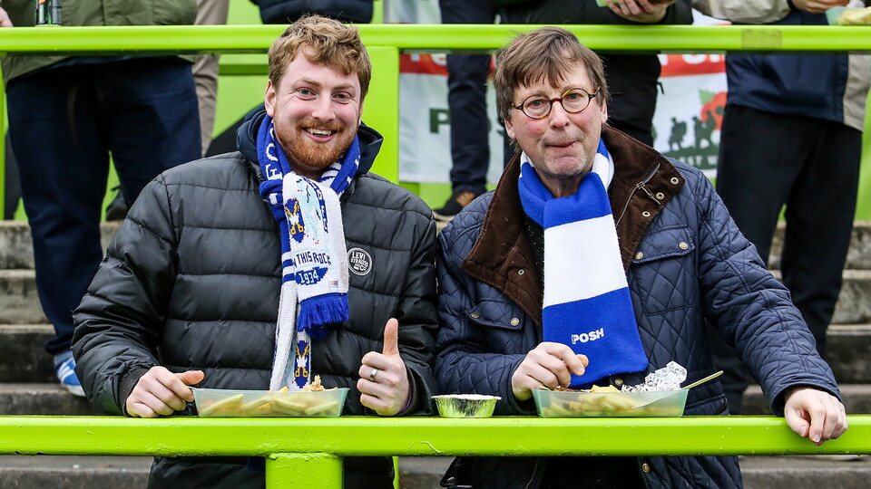 Posh Fans at Forest Green Rovers