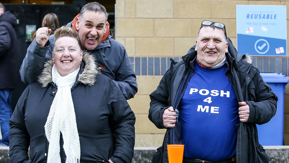Posh Fans at Forest Green Rovers