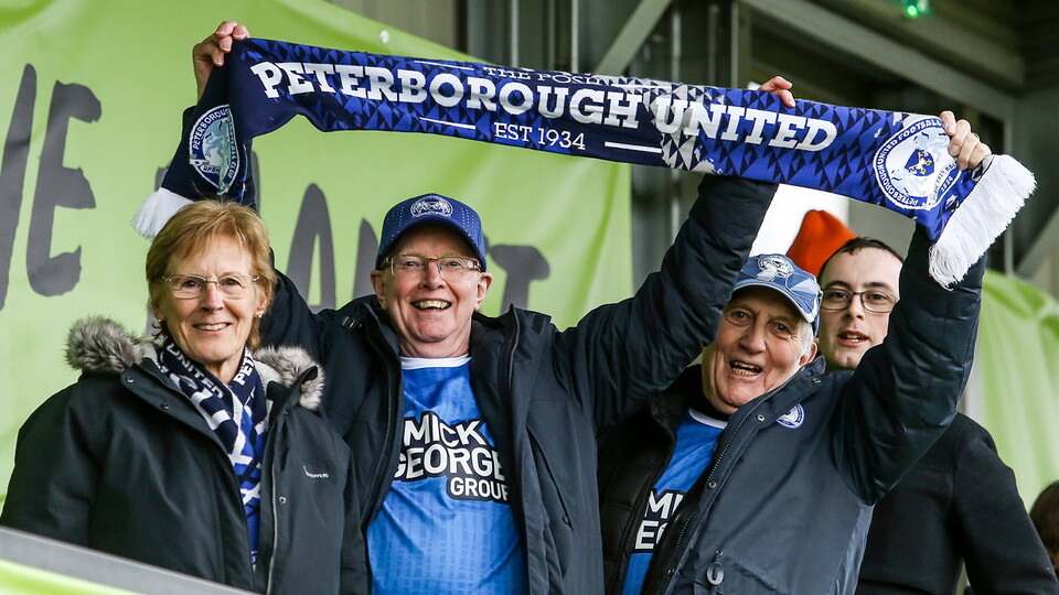 Posh Fans at Forest Green Rovers