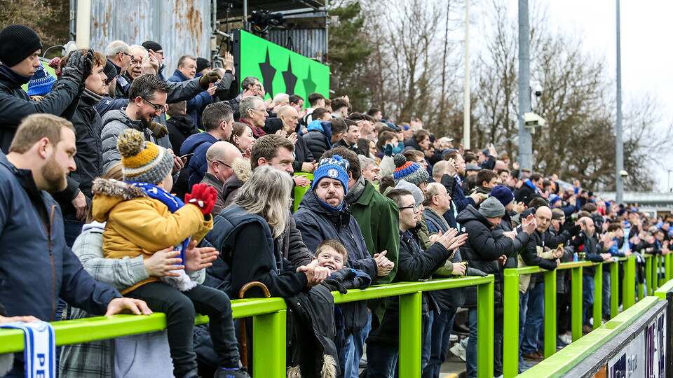 Posh Fans at Forest Green Rovers