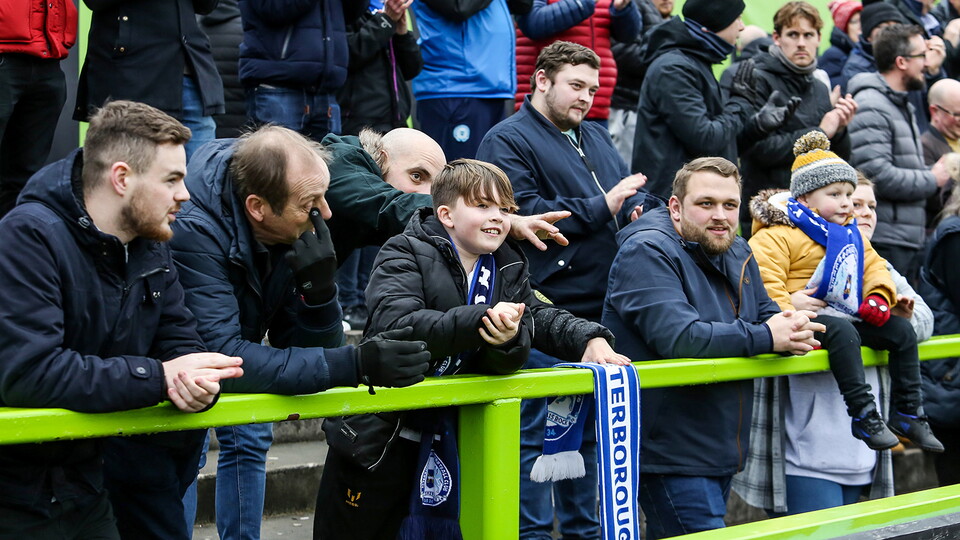 Posh Fans at Forest Green Rovers