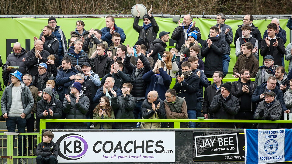 Posh Fans at Forest Green Rovers