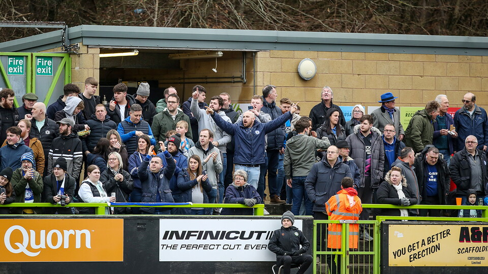 Posh Fans at Forest Green Rovers