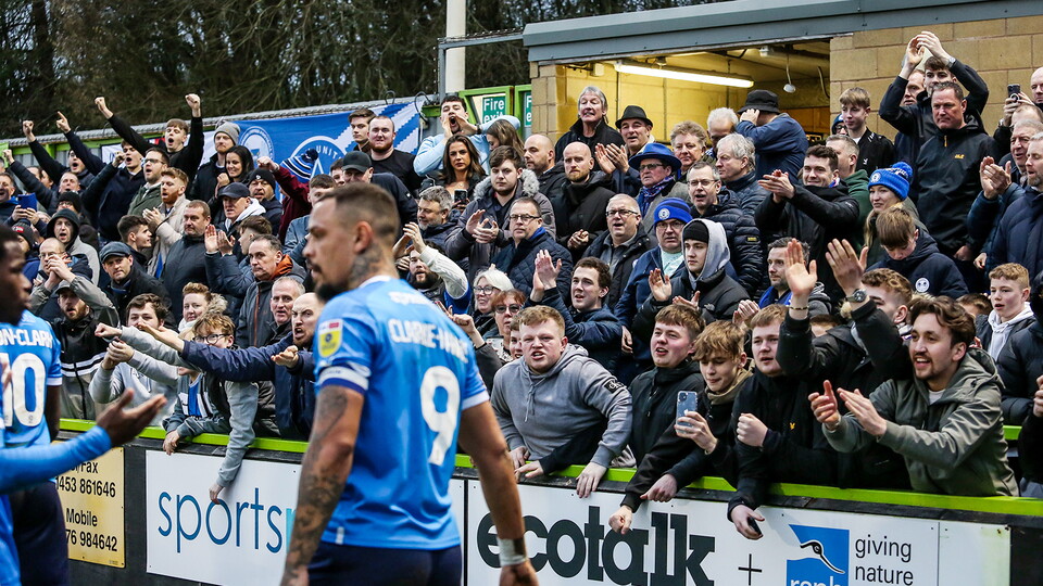 Posh Fans at Forest Green Rovers