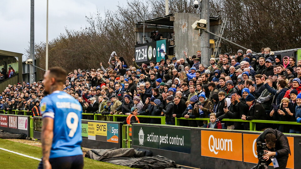 Posh Fans at Forest Green Rovers
