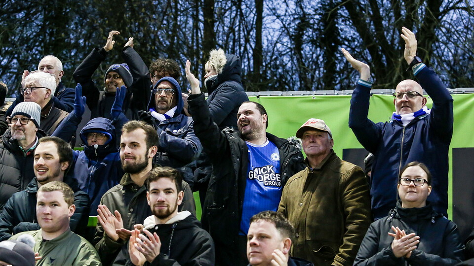 Posh Fans at Forest Green Rovers
