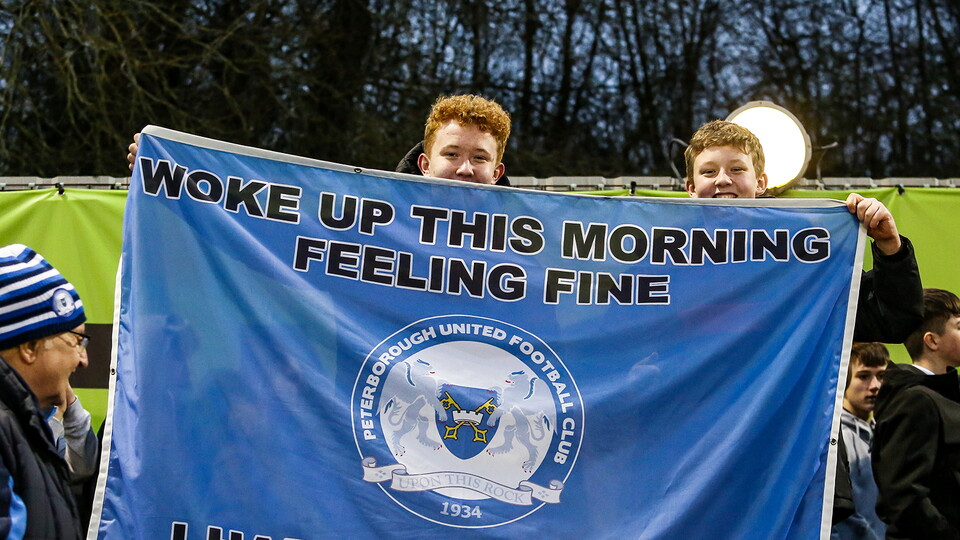 Posh Fans at Forest Green Rovers