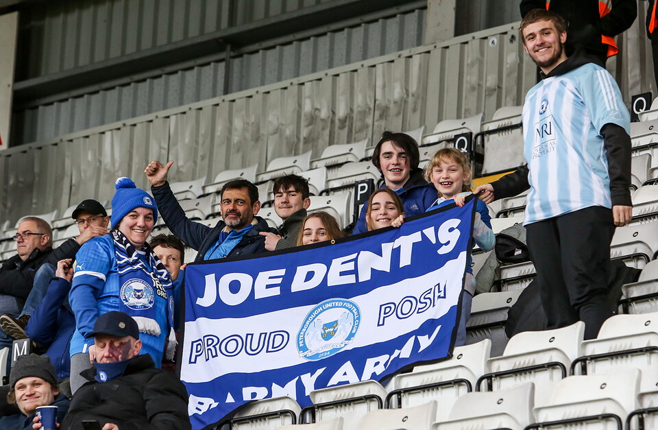 Posh Fans at Morecambe
