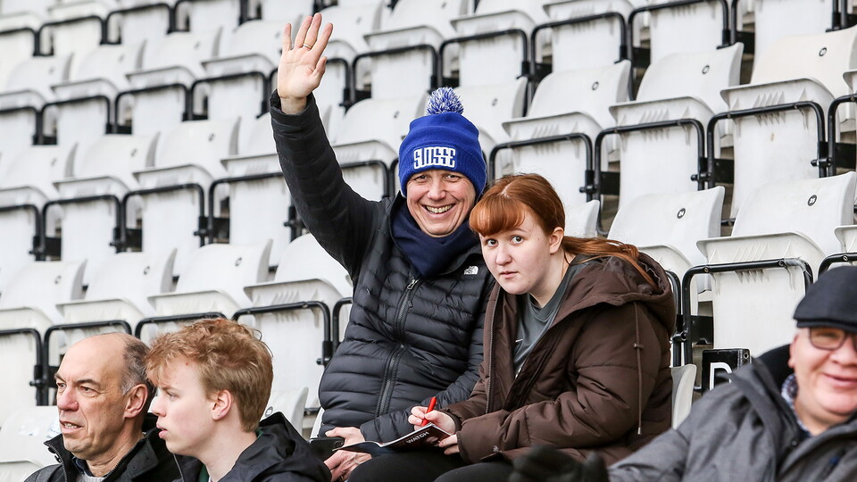 Posh Fans at Morecambe