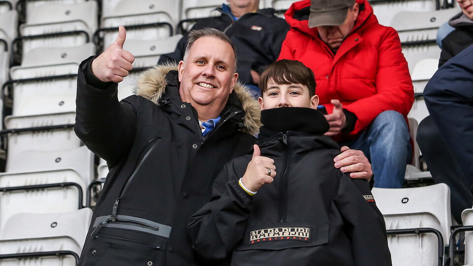 Posh Fans at Morecambe