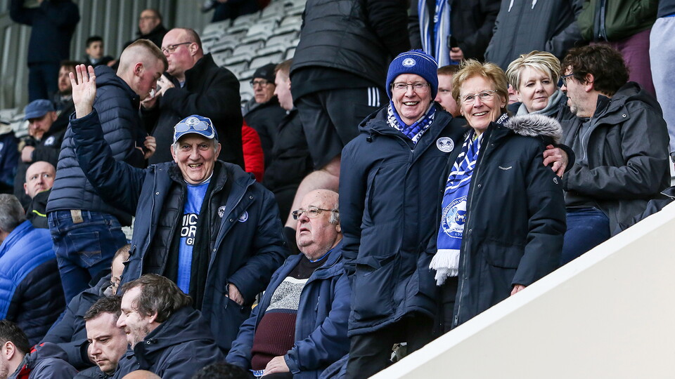 Posh Fans at Morecambe