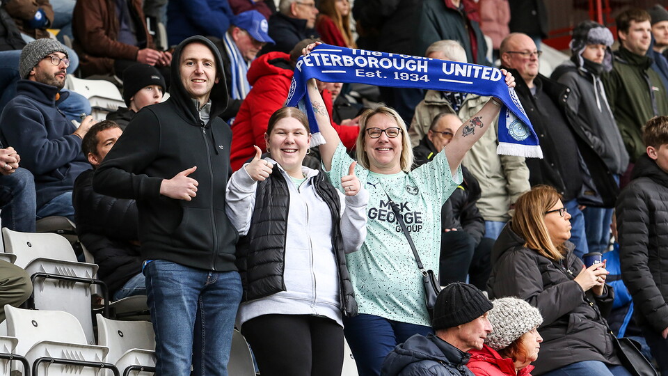 Posh Fans at Morecambe