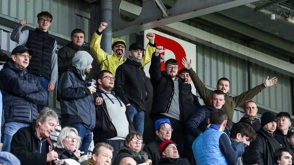 Posh Fans at Morecambe