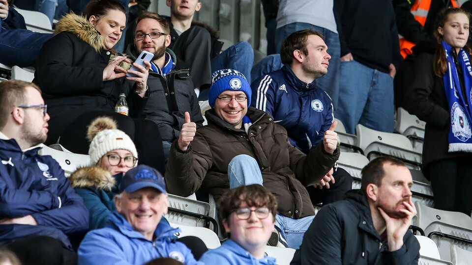 Posh Fans at Morecambe