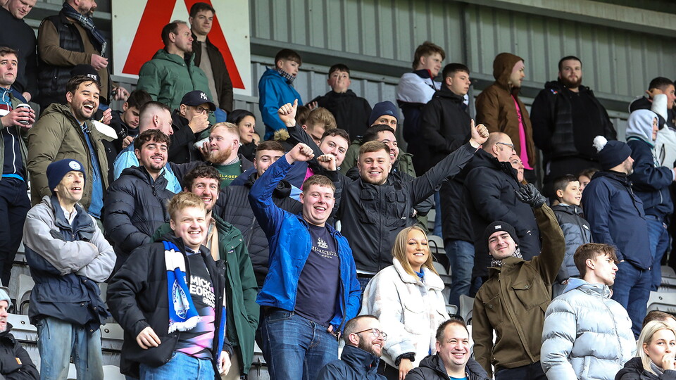 Posh Fans at Morecambe