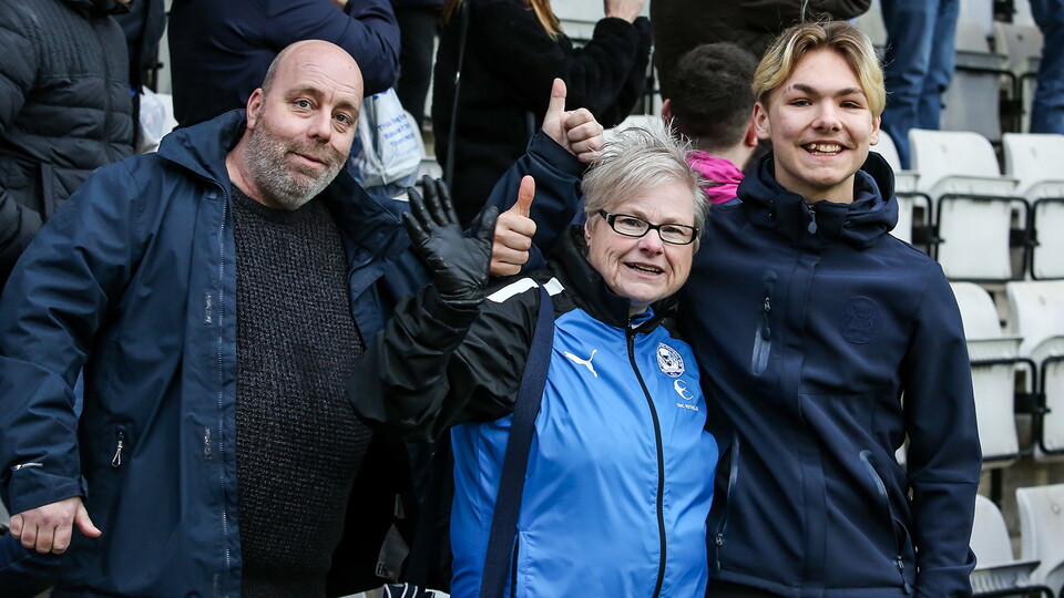 Posh Fans at Morecambe