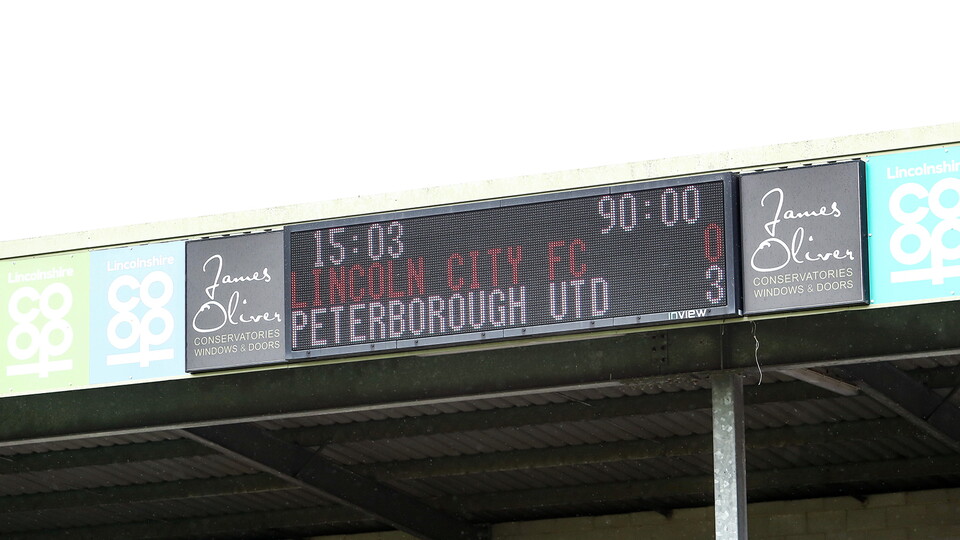Lincoln City v Posh