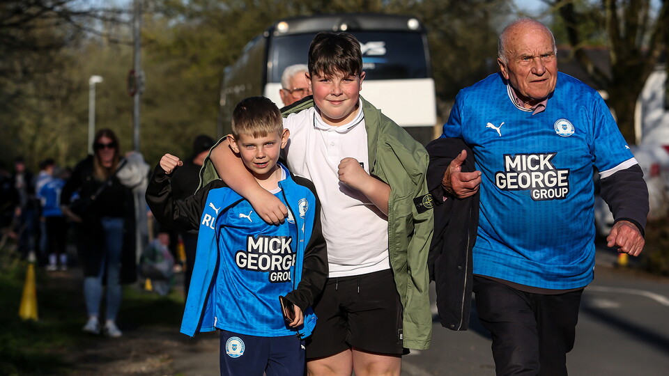 Posh Fans at Accrington Stanley