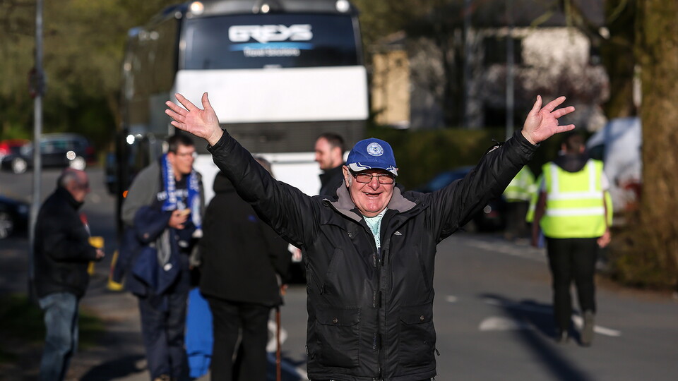Posh Fans at Accrington Stanley