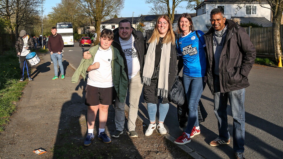 Posh Fans at Accrington Stanley