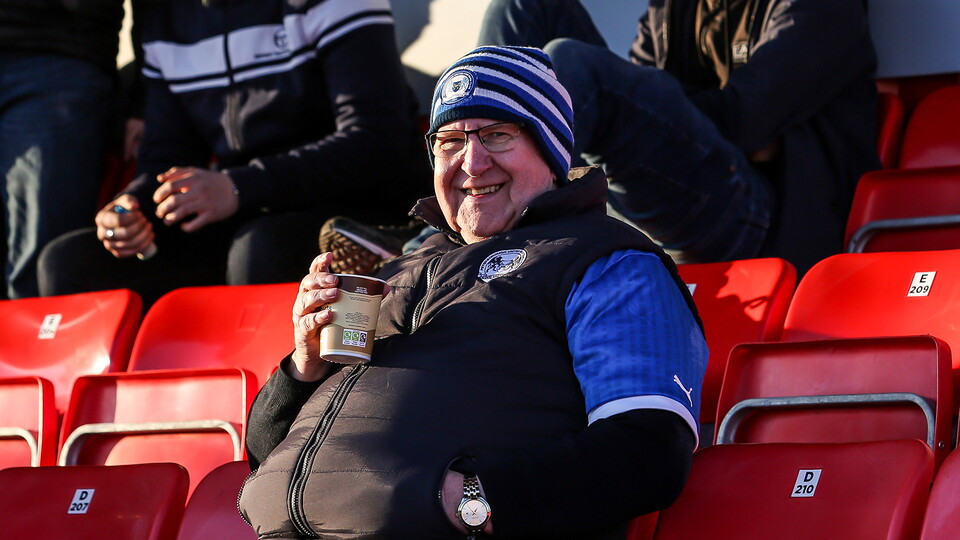 Posh Fans at Accrington Stanley