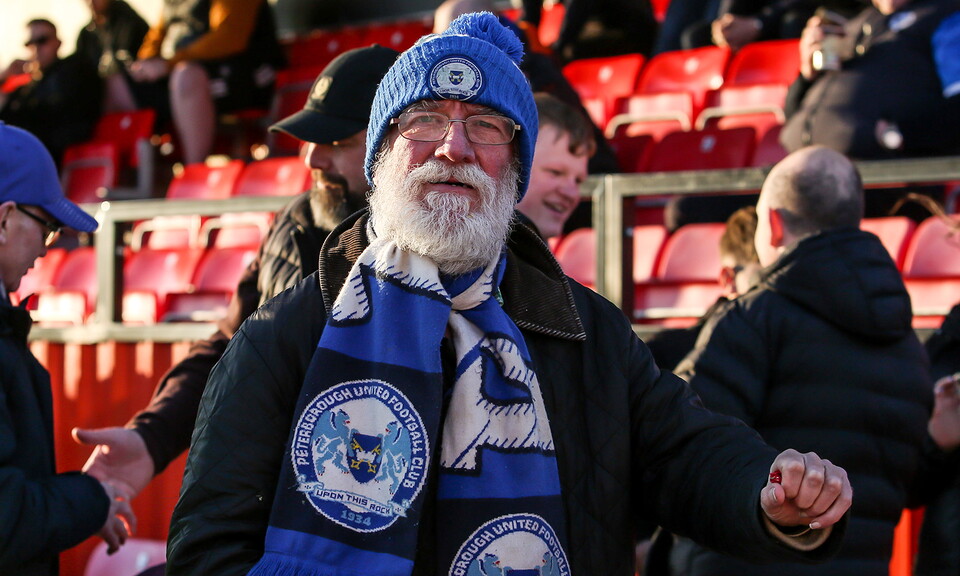 Posh Fans at Accrington Stanley
