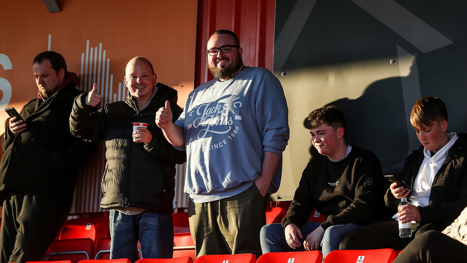 Posh Fans at Accrington Stanley