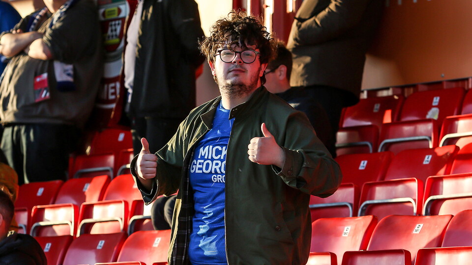 Posh Fans at Accrington Stanley