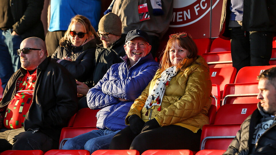 Posh Fans at Accrington Stanley
