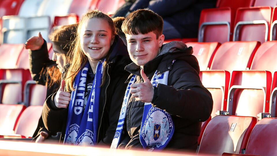 Posh Fans at Accrington Stanley