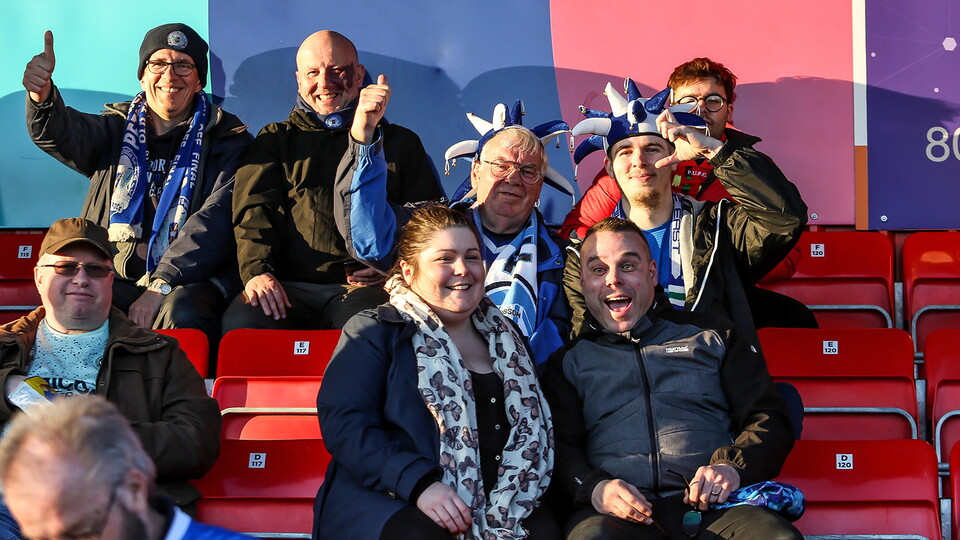 Posh Fans at Accrington Stanley