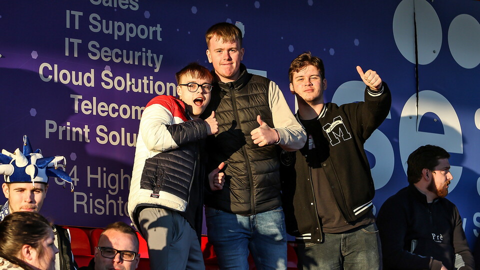 Posh Fans at Accrington Stanley