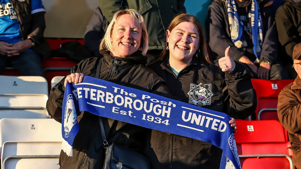 Posh Fans at Accrington Stanley