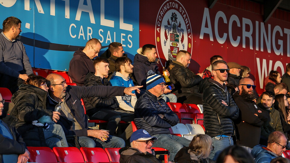 Posh Fans at Accrington Stanley
