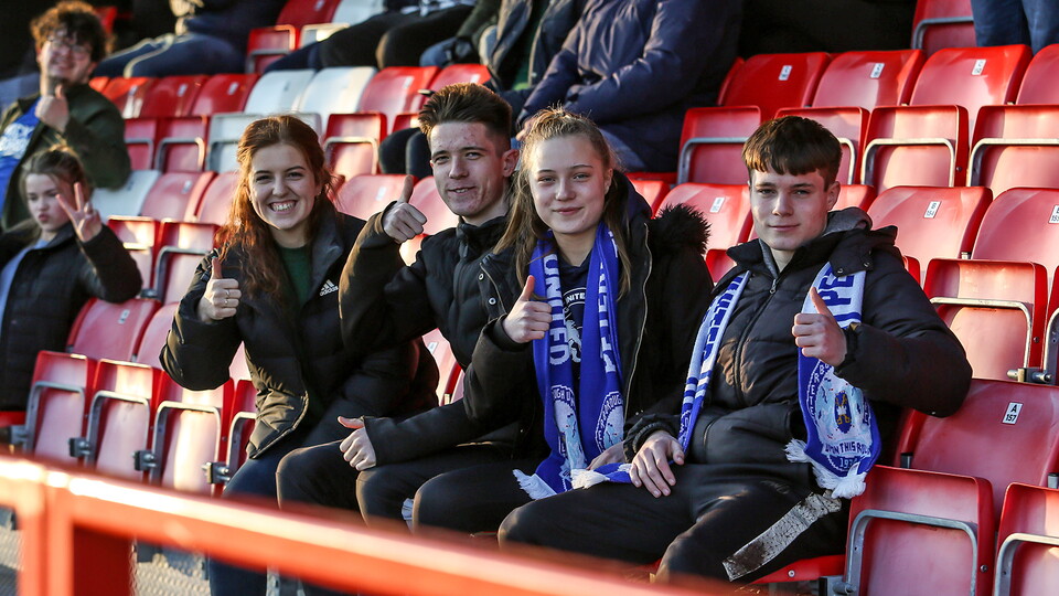 Posh Fans at Accrington Stanley