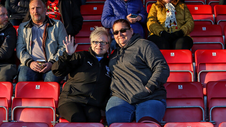 Posh Fans at Accrington Stanley