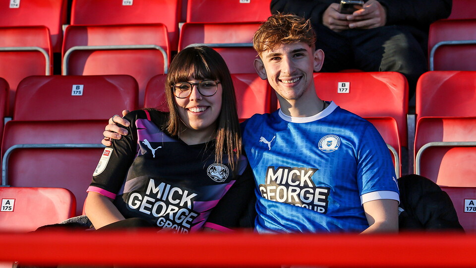 Posh Fans at Accrington Stanley