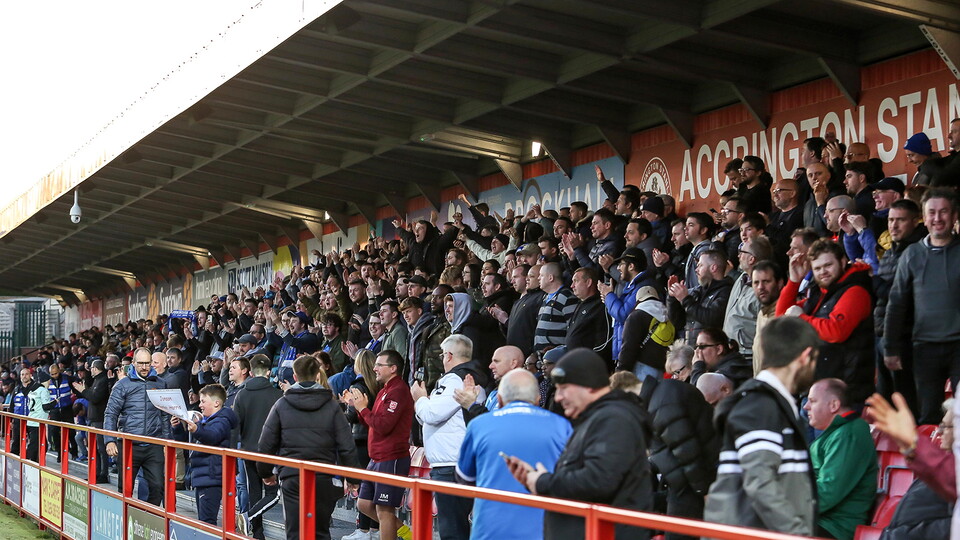 Posh Fans at Accrington Stanley
