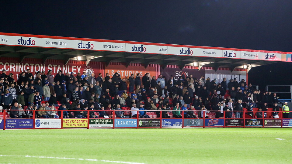 Posh Fans at Accrington Stanley